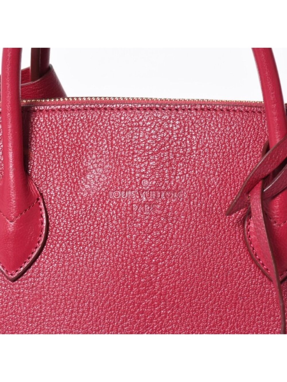 Louis Vuitton Automatic Marble Handbag Gray Leather Raspberry - Picture 11 of 16